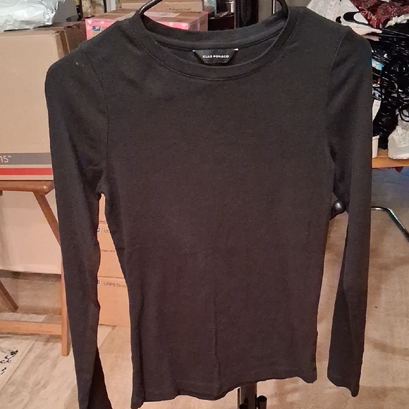 Club Monaco Tops - Club Monaco Dark Gray Long Sleeve Top